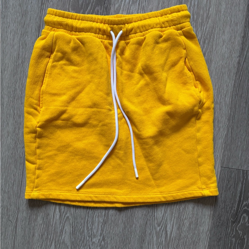 Cotton Citizen Bright Yellow Drawstring Skirt